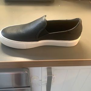 Ugg black leather slides size 10 brand new